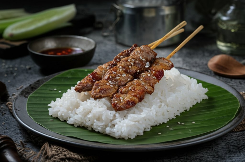 รูปภาพประกอบบทความ: ข้าวเหนียวหมูปิ้งหอมอร่อย ทำเองง่ายๆ ได้ที่บ้าน!