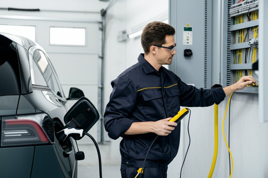 รูปภาพประกอบบทความ: เช็คระบบไฟบ้านก่อนชาร์จรถไฟฟ้า: ปลอดภัย มั่นใจ ประหยัด