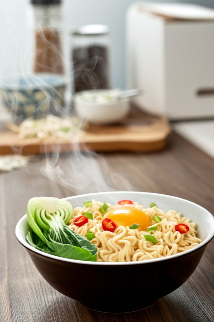 รูปภาพประกอบบทความ: อร่อยแบบไม่เค็ม! เคล็ดลับลดโซเดียมในมาม่า ฉบับคนรักสุขภาพ