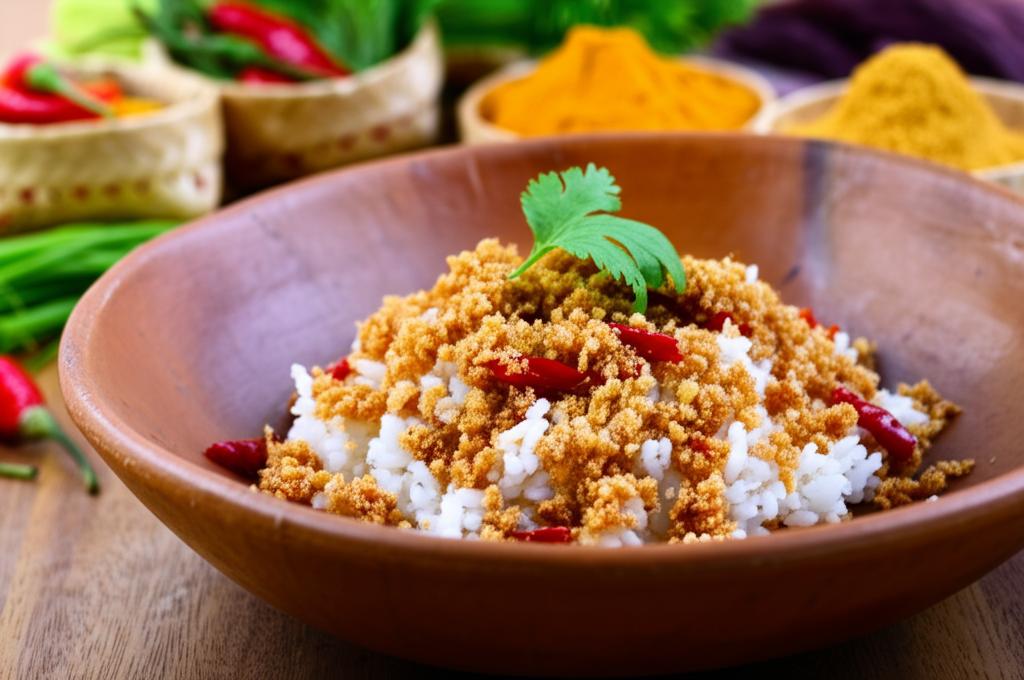 รูปภาพประกอบบทความ: ข้าวคลุกพริกเกลือจันทบุรี: สูตรลับความอร่อยที่ต้องลอง!