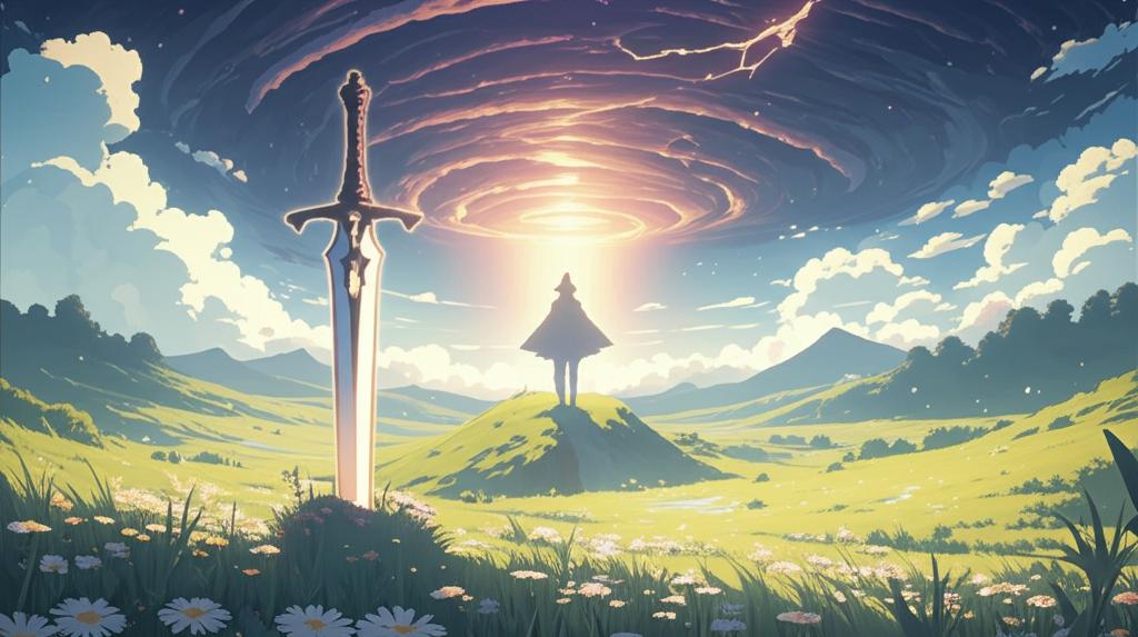 รูปภาพประกอบบทความ: เกิดใหม่เป็นอาวุธวิเศษ: ดาบศักดิ์สิทธิ์ไม่อยากถูกวีรบุรุษถือ - ตอนที่ 6: ภัยคุกคามจากสวรรค์