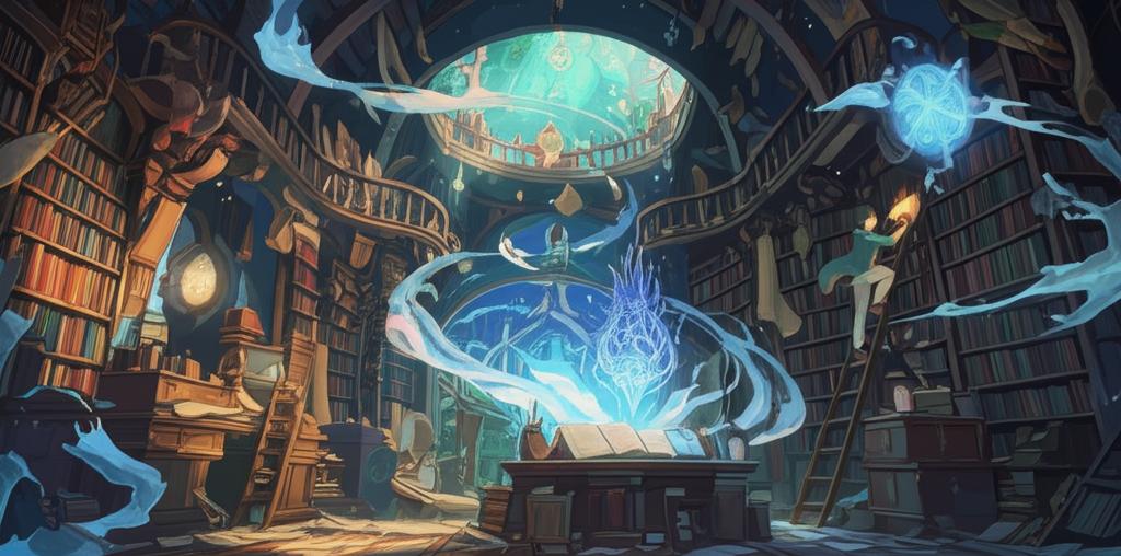 รูปภาพประกอบบทความ: ห้องสมุดของเวทมนตร์ที่หายไป: บรรณารักษ์ผู้รวบรวมเวทมนตร์ต้องห้าม - ตอนที่ 2: รอยผนึกต้องห้าม