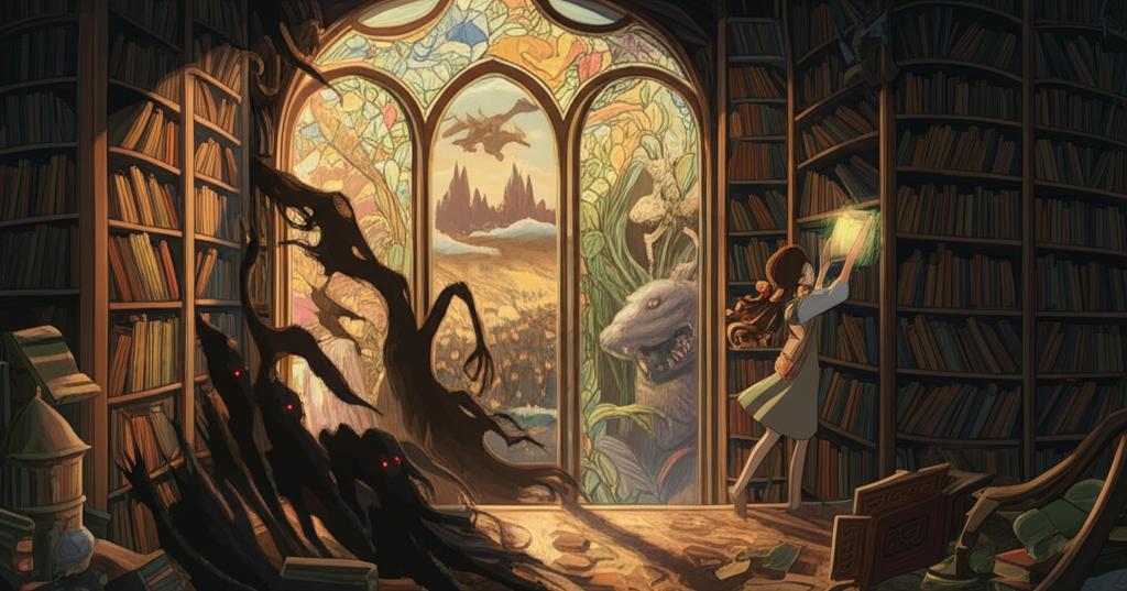 รูปภาพประกอบบทความ: ห้องสมุดของเวทมนตร์ที่หายไป: บรรณารักษ์ผู้รวบรวมเวทมนตร์ต้องห้าม - ตอนที่ 3: เงาแห่งความโลภ