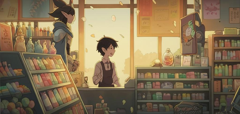 รูปภาพประกอบบทความ: งานพาร์ทไทม์ในร้านขายของวิเศษ: เด็กมัธยมกับลูกค้าจากต่างโลก - ตอนที่ 1: จุดเริ่มต้น... ร้านวิเศษ