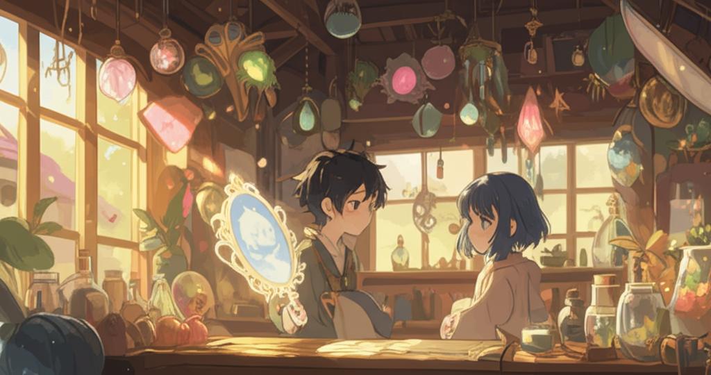 รูปภาพประกอบบทความ: งานพาร์ทไทม์ในร้านขายของวิเศษ: เด็กมัธยมกับลูกค้าจากต่างโลก - ตอนที่ 2: กระจก... พลังที่ซ่อน