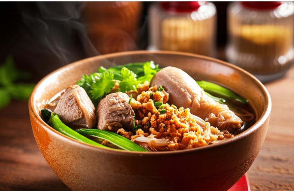 รูปภาพประกอบบทความ: ก๋วยเตี๋ยวหมูตุ๋นไก่ตุ๋น 1 ชาม กี่แคลอรี่? กินแล้วอ้วนไหม